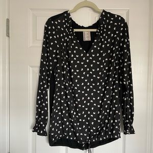 Anthropologie Mixed Media Blouse